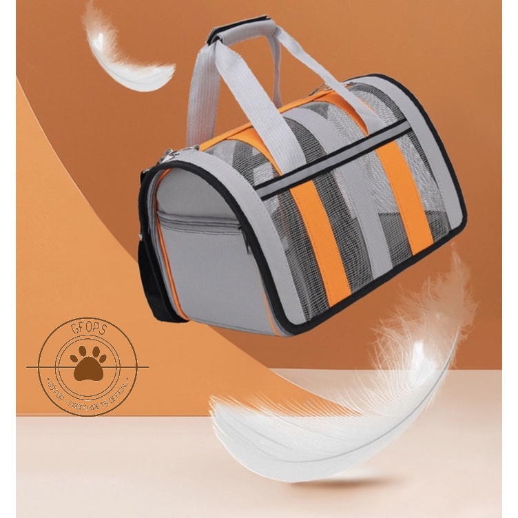 [Rẻ vô địch]Túi lưới vận chuyển thú cưng siêu thoáng có phản quang - 4pets official