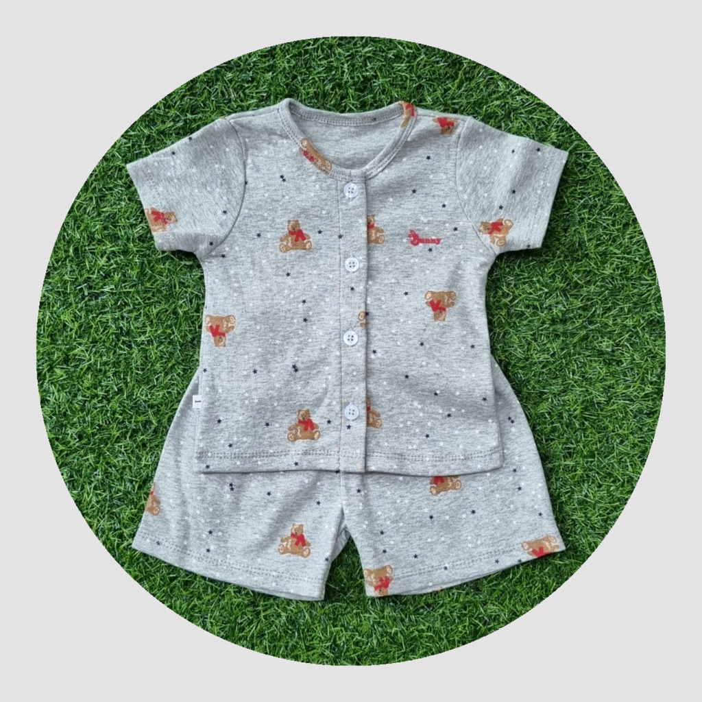 Đồ sơ sinh bé trai bé gái cộc tay 3-10kg chất cotton mềm mát co giãn 4 chiều, Bộ quần áo cho bé sơ sinh Thị Nắng Store