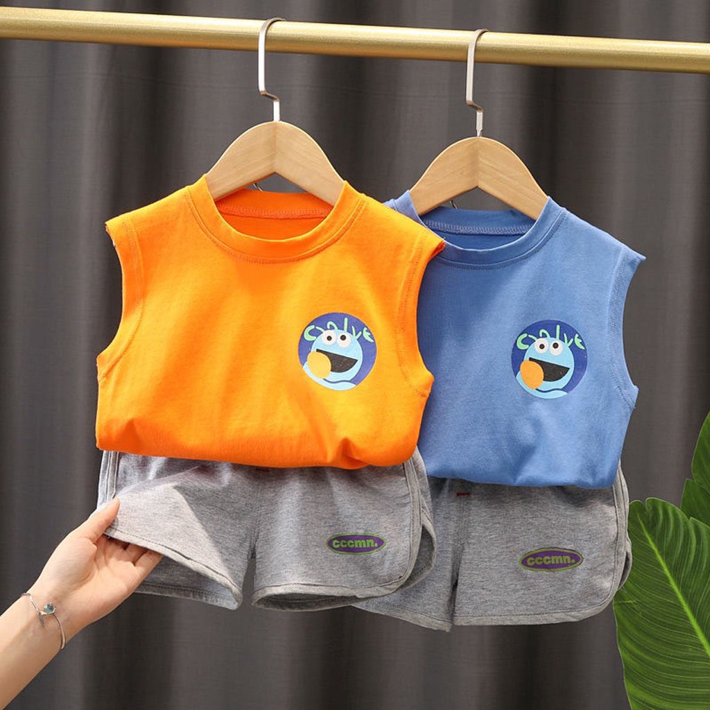 Bộ Sát Nách Bé Trai, Bộ Cộc Tay Cho Bé In Chữ MNOSTRE Cho Bé Trai, Bé Gái Từ 7-25kg - LILA KIDS