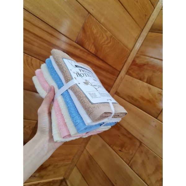 Sét 6 khăn tắm xuất dư, kt 40*80. Sợi cotton mềm mịn, thấm nước