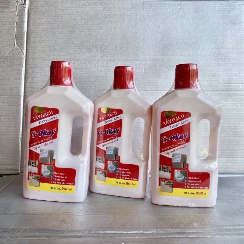 Dung dịch tẩy đa năng O- kay 900ml, tẩy xi măng,tẩy vết ố bẩn lâu ngày, tẩy nhà vê sinh (tẩy cũ thành mới)