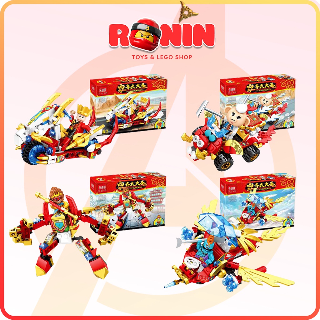 Bộ Đồ Chơi Lắp Ráp Mô Hình Tôn Ngộ Không 4in1