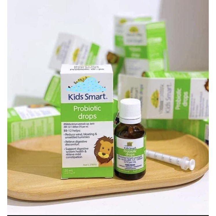 (Bill Chemist úc) Men Vi sinh Nature's way Kids Smart Drops Probiotics cho bé từ 1 tháng tuổi_20ml