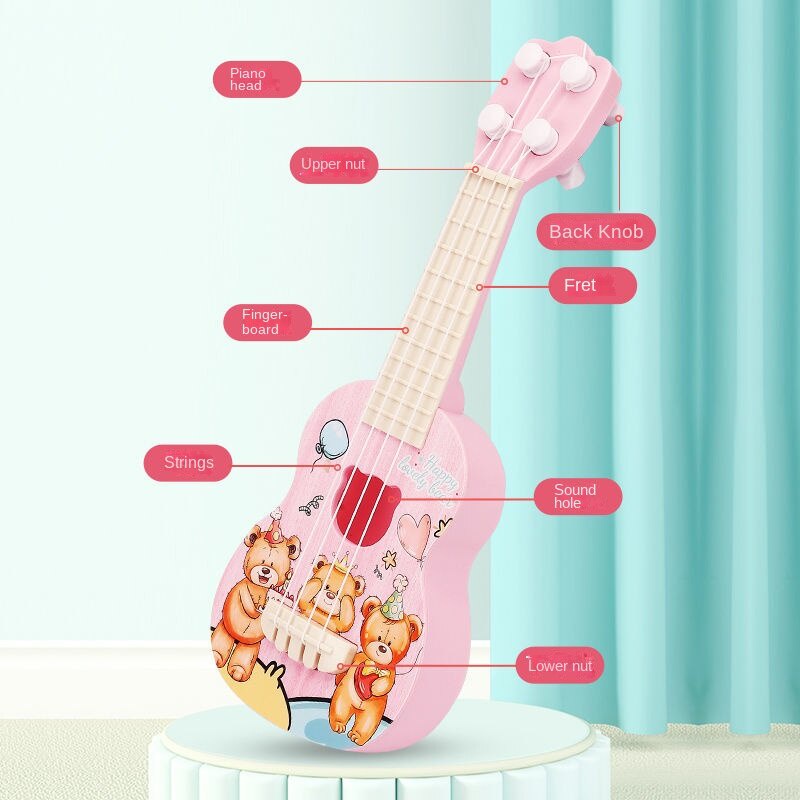 Đàn Ghi Ta Đồ Chơi Có Kẹp 26*9.5Cm Cho Trẻ Em