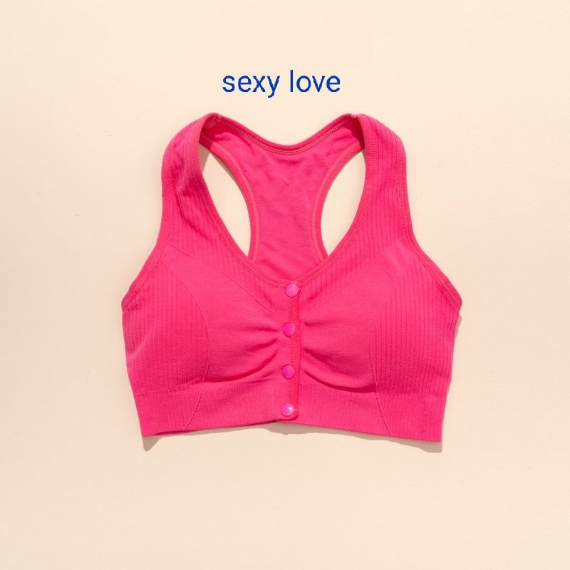 Áo bra khuy,cúc - Áo bra tập gym,yoga sexy love khuy cài trước