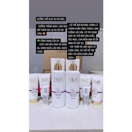 Dưỡng Thể Olay Retinol B3 bản Trung bill Tmall