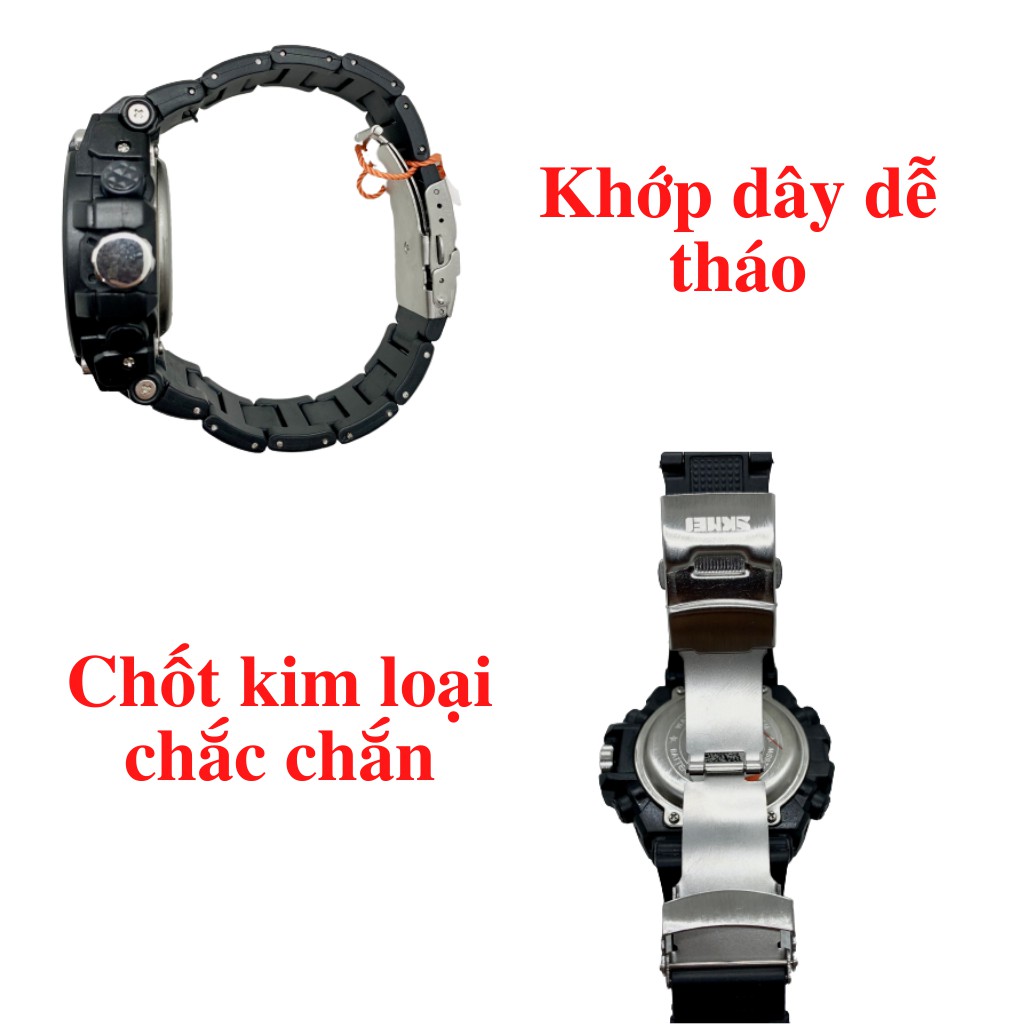 Đồng hồ thể thao nam SKMEI 1340 -DC2609 Kim điện tử, chống nước, chống va đập, đa chức năng, có đèn ban đêm nam tính | BigBuy360 - bigbuy360.vn