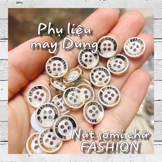 Nút sơmi chữ fashion