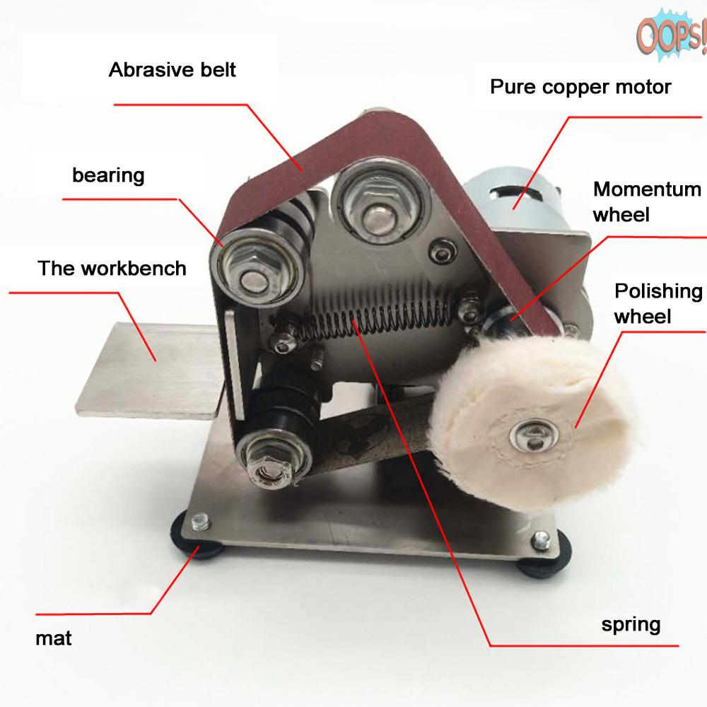 Máy điện cắt mài cạnh mini đa chức năng dùng làm máy chà nhám máy mài đánh bóng DIY