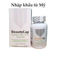 Collagen BeautyCap Mỹ bổ sung Vitamin A,E,C,B5 và Collagen Type 1&3