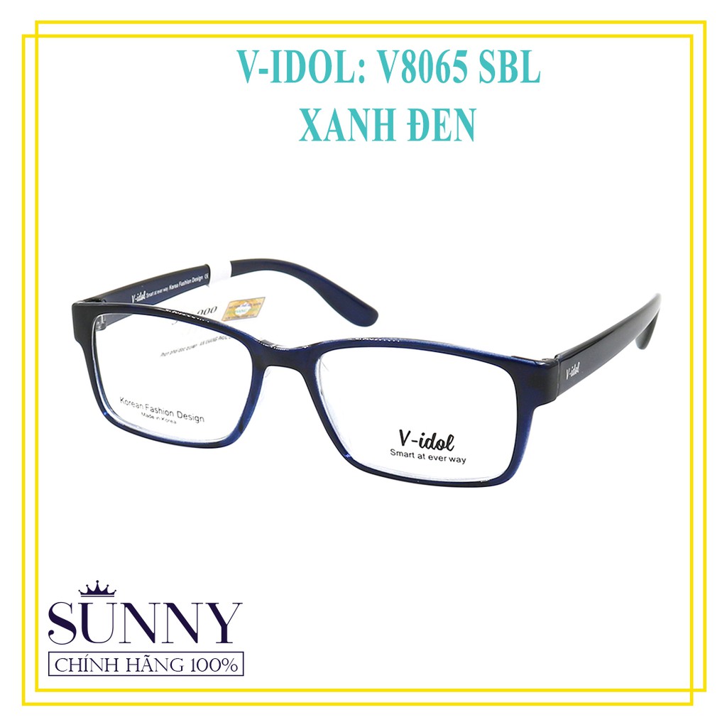 Gọng kính nam nữ chính hãng Vidol V8065 - 3 màu - kèm tem thẻ bảo hành toàn quốc