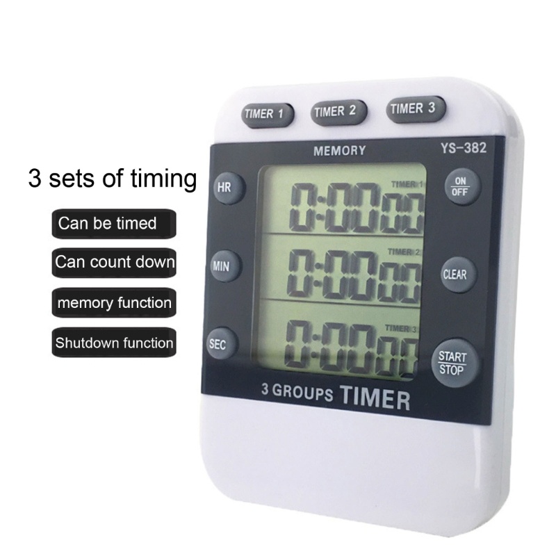 Đồng Hồ Bấm Giờ 3 Kênh Đa Năng Tiện Dụng