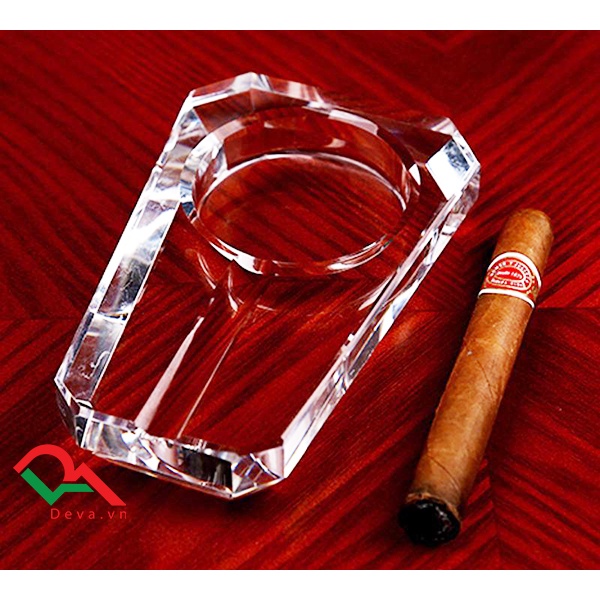 { HÀNG CHÍNH HÃNG } Gạt Tàn pha lê Cohiba SL200 Cao Cấp Họa Tiết Hoa Văn Cohiba Sang Trọng