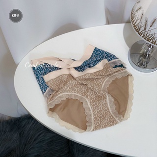 Set 5 quần lót nữ cotton hoạ tiết chữ D , quần lót ren nữ thời trang mông 95 cm