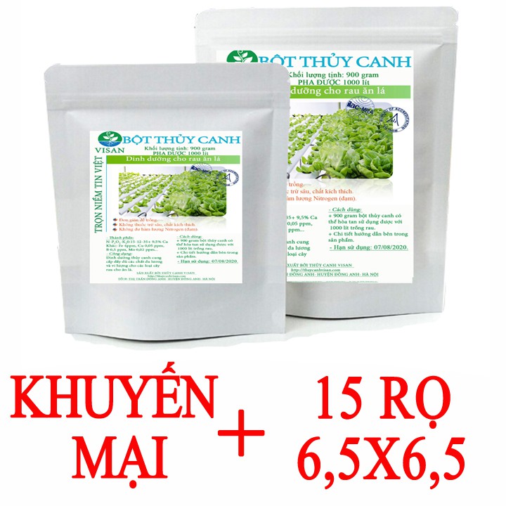 DUNG DỊCH DINH DƯỠNG THỦY CANH ĂN LÁ PHA 1000 LÍT