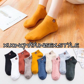 (sẵn) SET 10 ĐÔI VỚ GẤU BROWN - TẤT GẤU CỔ NGẮN KÈM TÚI ĐỰNG QUẢNG CHÂU