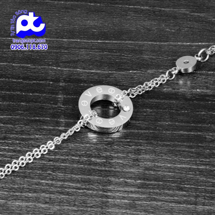 Lắc chân nữ titan cao cấp sang trọng phong cách hàn quốc cao cấp không đen - BB_LC_46