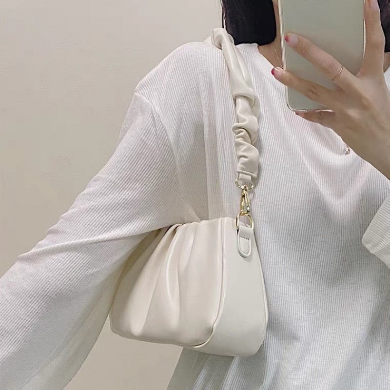 Túi kẹp  nách nhúm trắng hàn quốc đẹp. Thiết kế nổi bật