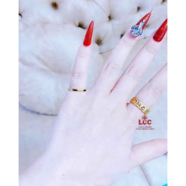 Nhẫn vàng lông con voi nhân tạo