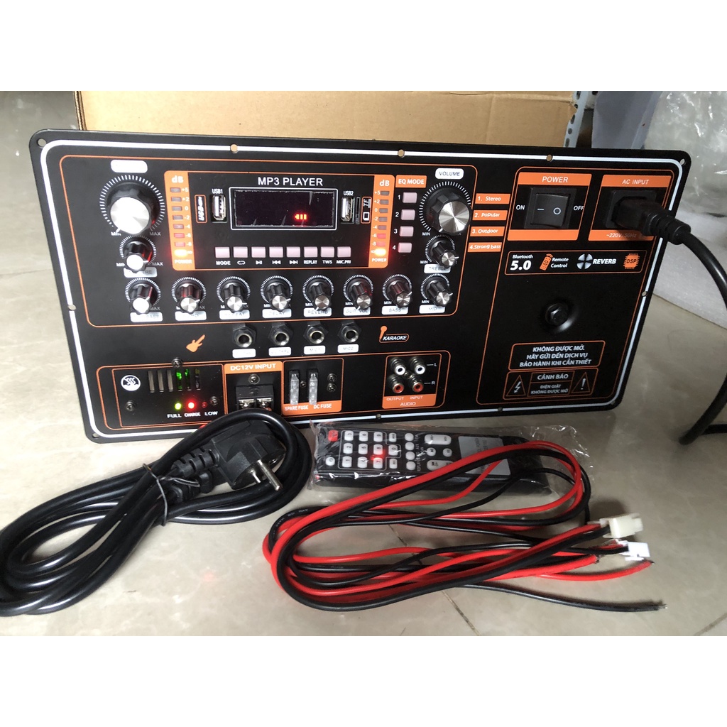 Mạch loa kéo 4 tất đôi có Reverb-nguồn đôi 34V