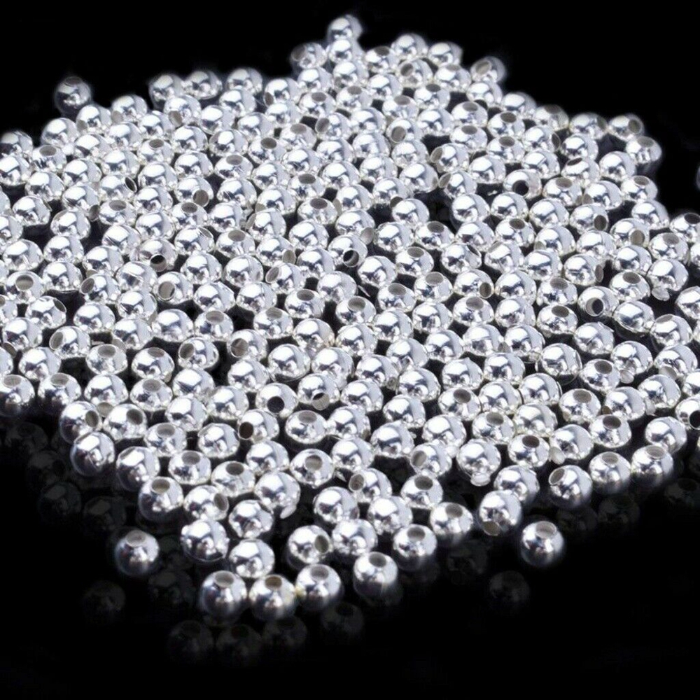 Set 100 Hạt Tròn 3mm Làm Trang Sức Thủ Công