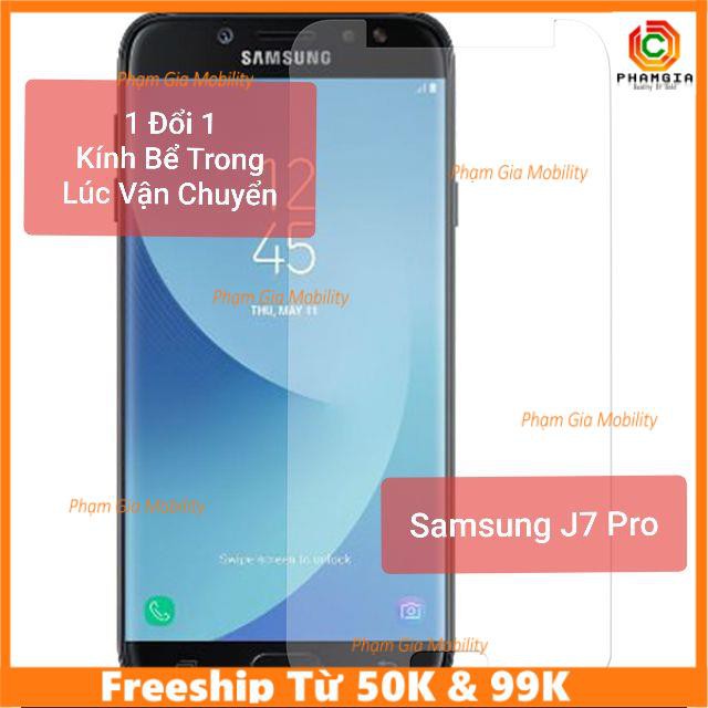 Kính cường lực Samsung J7 Pro/J730 nano dẻo siêu trong, chống bể tặng miễn phí phụ kiện