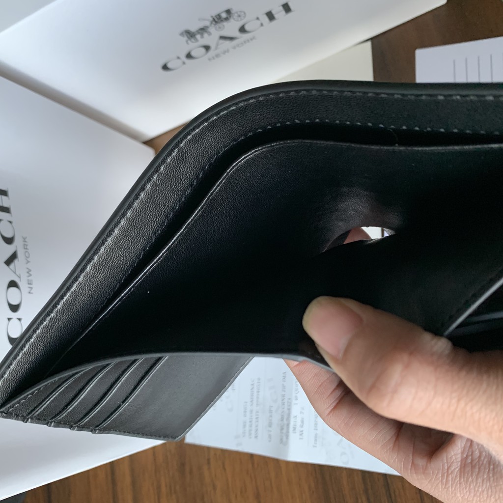 COACH Ví cầm tay đựng thẻ dành cho nam F26072/Ví nam /ví da nam