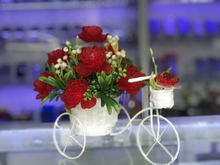 Giỏ hoa xe đạp