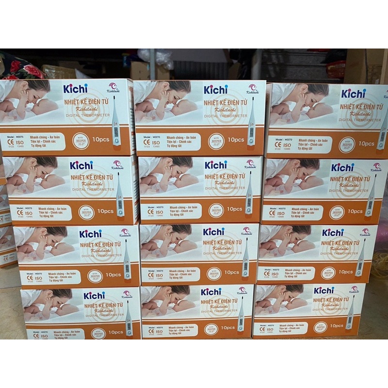 Nhiệt kế điện tử Kichi tiện lợi an toàn cho bé
