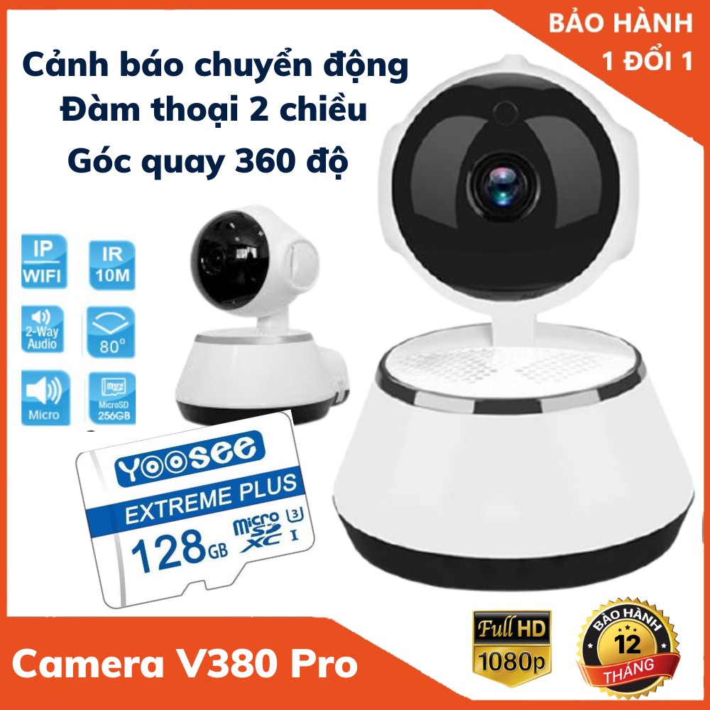 Camera Wifi ip v380 xoay 360 độ 2.0mpx - 1080P FullHD bản tiếng việt đàm thoại 2 chiều cảm biến chuyển động | BigBuy360 - bigbuy360.vn