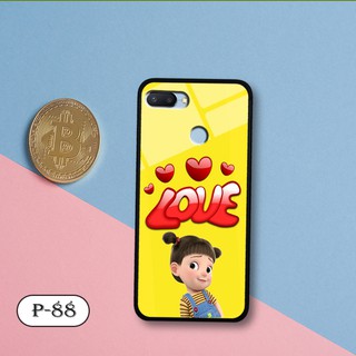 Ốp lưng kính 3D Xiaomi Redmi 6-cute