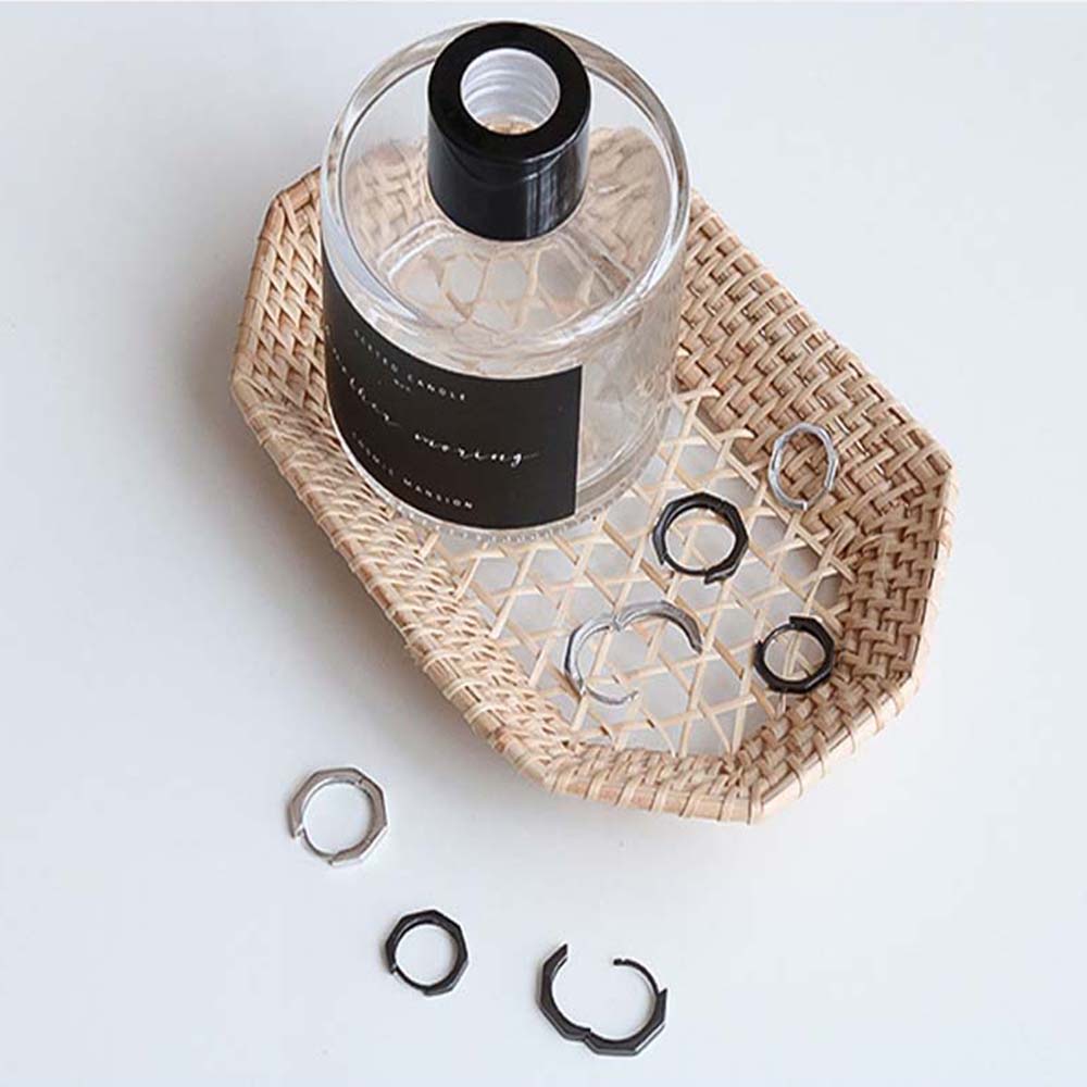 Khuyên Tai Hình Bát Giác Bằng Đồng Nhiều Màu Sắc Thời Trang Hàn Quốc Cho Nữ