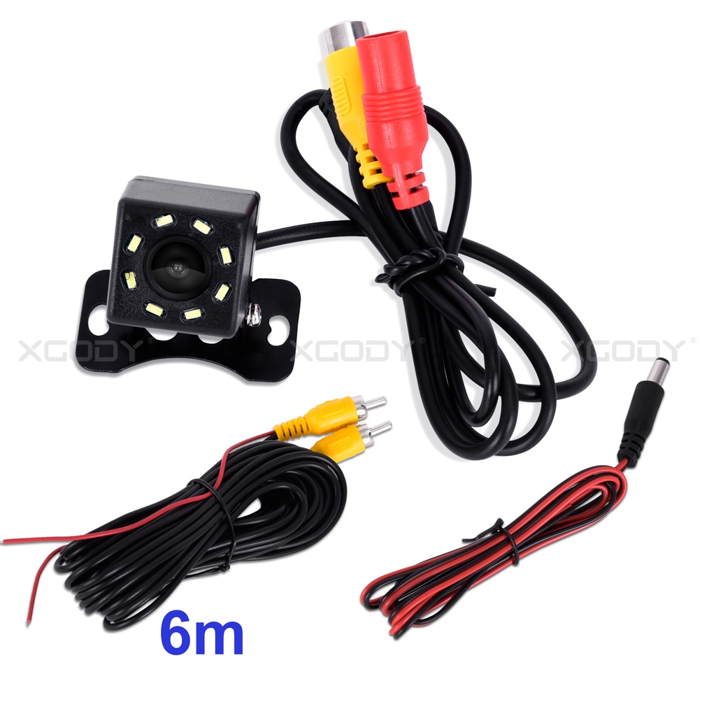 Camera lùi xe NOVSIGHT 8 bóng LED tầm nhìn ban đêm chống thấm nước đảo ngược