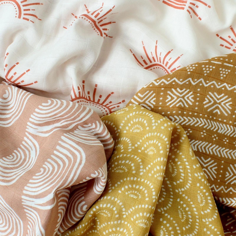 Khăn Quấn Em Bé Bằng Vải Cotton Tre Mềm Mại