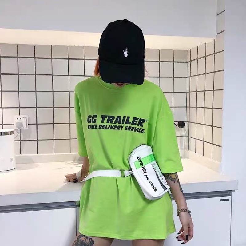 Áo phông 3158, áo thun studio1996 form rộng chất cotton in hình CC