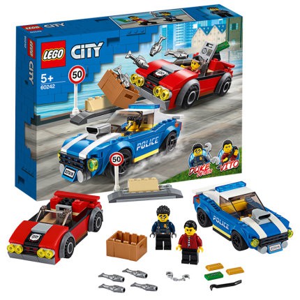Đồ chơi lắp ráp LEGO CITY - Truy Đuổi Trên Cao Tốc 60242