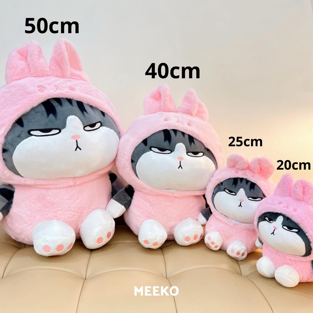 Thú nhồi bông Mèo hoàng thượng cosplay thú Pika Cat 3 phiên bản MEEKO
