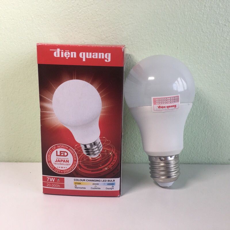 Bóng Đèn Led Tròn đổi màu 5W, 7W Điện Quang