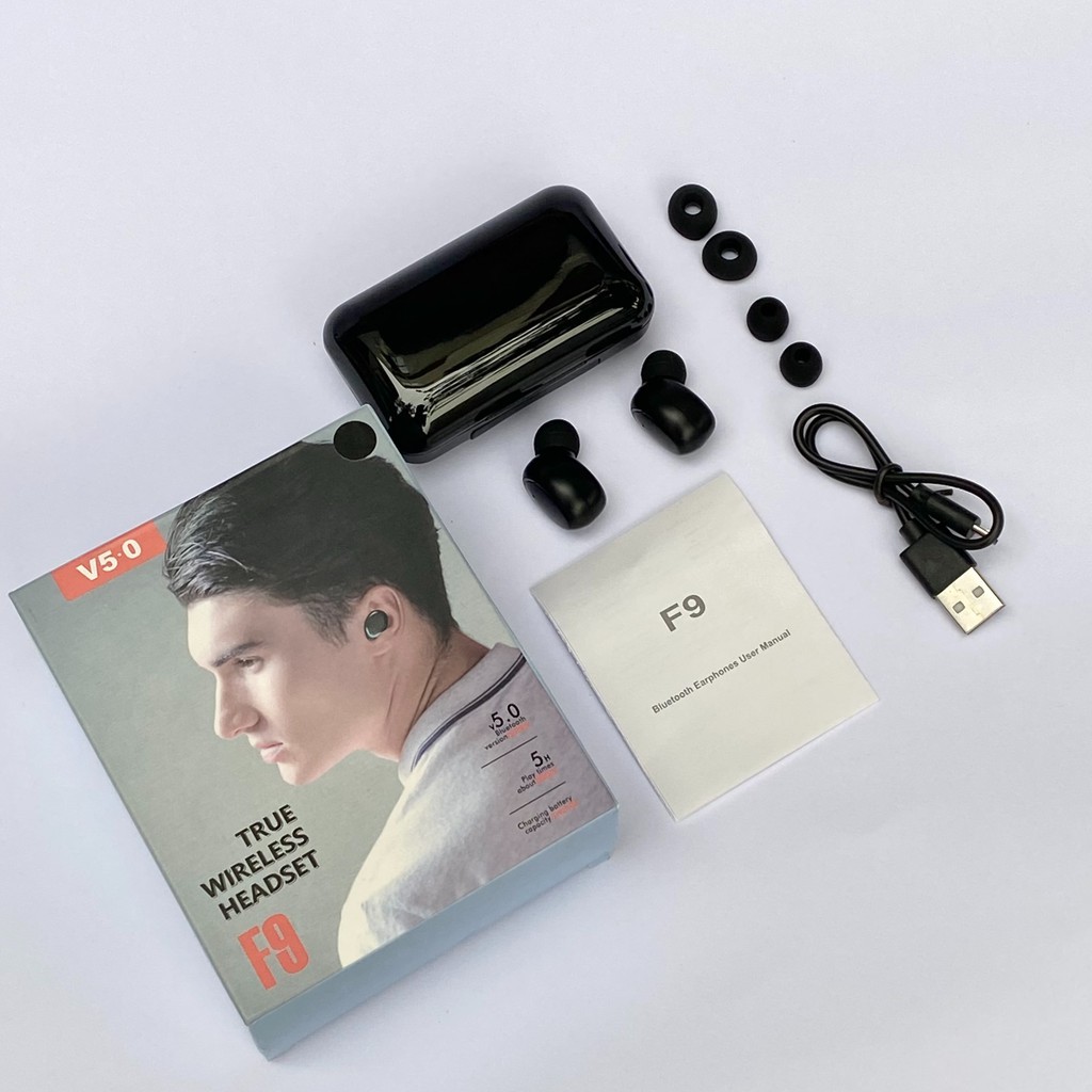 Tai nghe Bluetooth AMOI F9 PRO không dây bản QUỐC TẾ nút cảm ứng - chống nước IPX5 - chống ồn bảo hành 6 tháng | BigBuy360 - bigbuy360.vn
