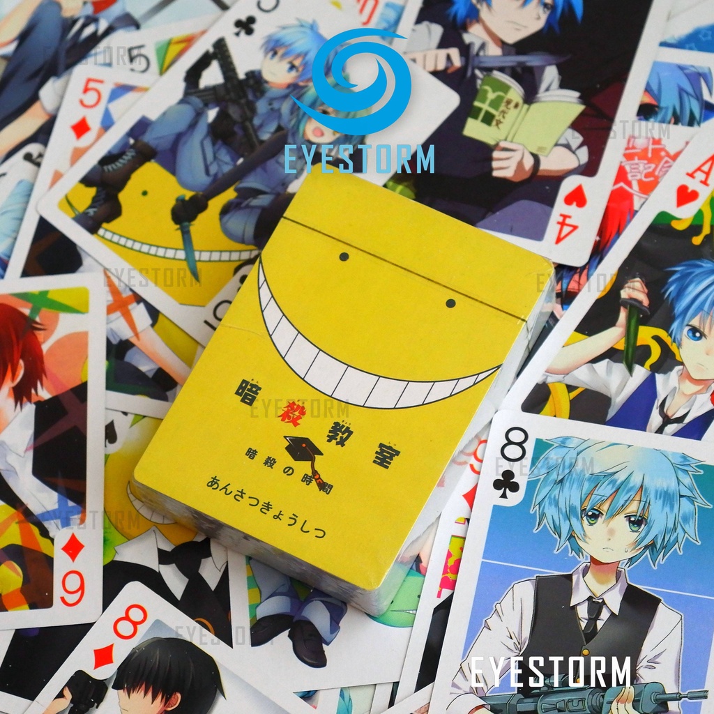 Bài tây anime Lớp học ám sát, Assassination Classroom, Ansatsu Kyoshitsu [ KHÔNG HỘP ] - tú lơ khơ, manga Poker Z - 54 l