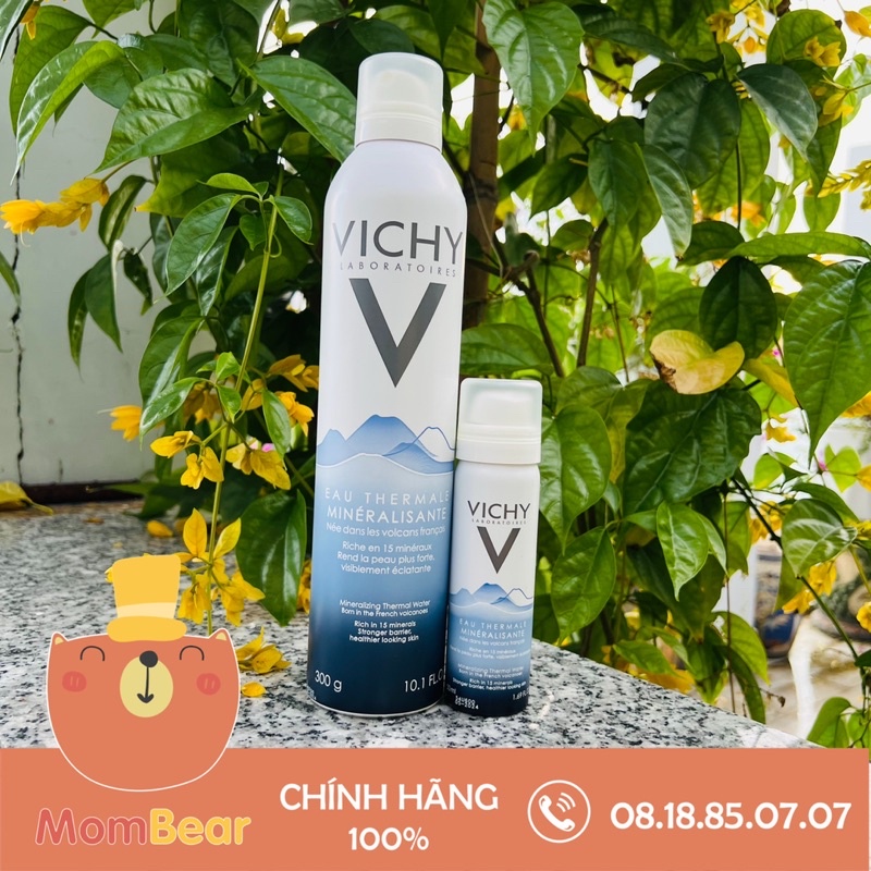 [Hàng Nhập] Nước xịt khoáng dưỡng da Vichy Mineralizing Thermal Water 50ml, 300ml