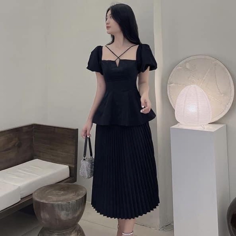 Áo Tay Phồng Dây Chéo Thanh lịch - Katie Top