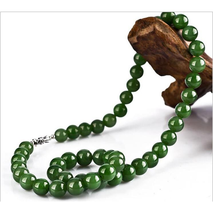 Chuỗi hạt xanh lá ngọc bích 6-12mm