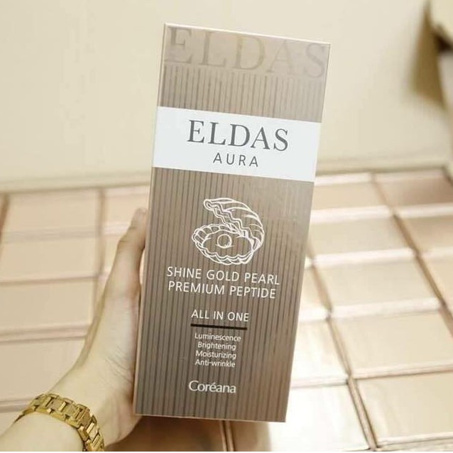 (219579 - HÀNG SẴN) Tế Bào Gốc Eldas Aura Shine Gold Pearl Premium Peptide