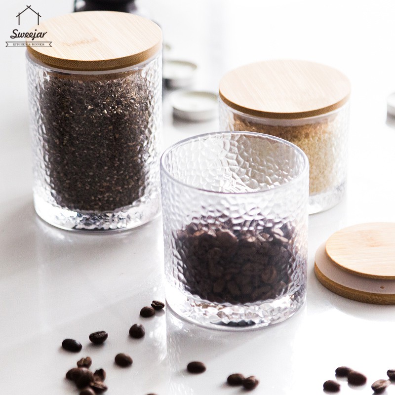 SWEEJAR Hộp thủy tinh đựng thực phẩm SWEEJAR dung tích 230ml/300ml/400ml chất lượng cao