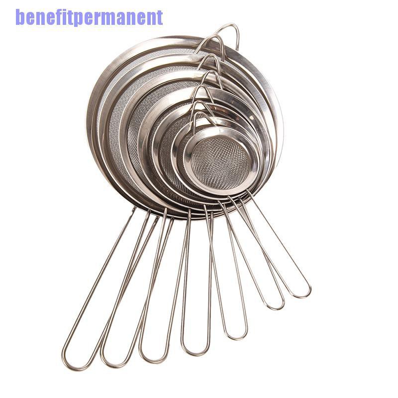 Benefitpermanent✹★ Rây Lưới Lọc Bột Bằng Thép Không Gỉ