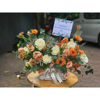 Giỏ Mây Trắng