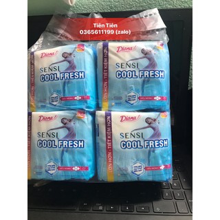 Băng vệ  Diana SENSI Cool Fresh Siêu Mỏng CÁNH (gói 20 miếng)