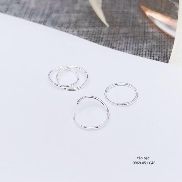 Bông tai bạc , đeo tai , đeo mũi,  bông tai kiểu dáng baxic đơn giản dễ thương