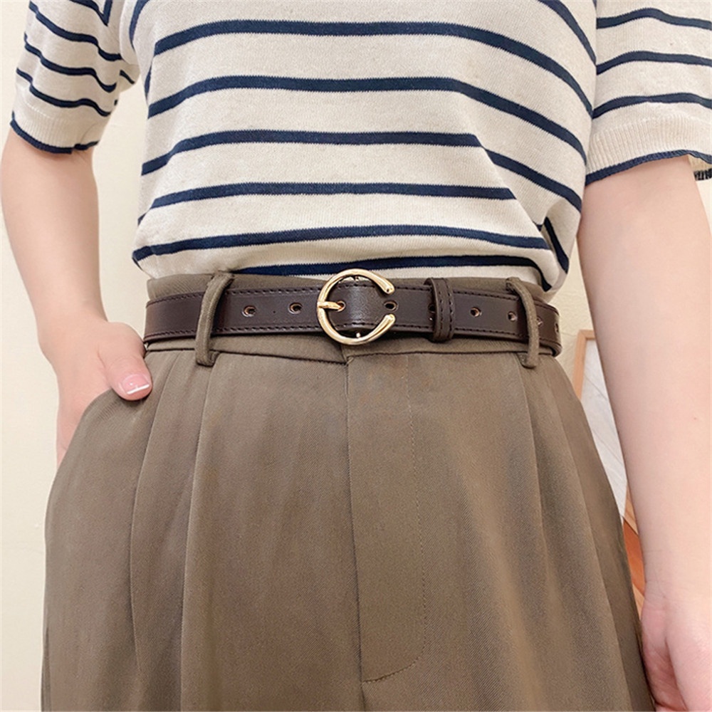 SmileFairyCC【COD &amp; Hàng Có Sẵn】Thắt Lưng Da Thời Trang Cho Nữ